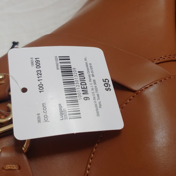 Liz Claiborne Memory Foam Ankle Boots Camel Tan Size 9 NWT - Picture 10 of 12